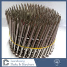 75 X 3.1MM Oval Head Nails , Ring Shank Coil Nails For Wooden Project