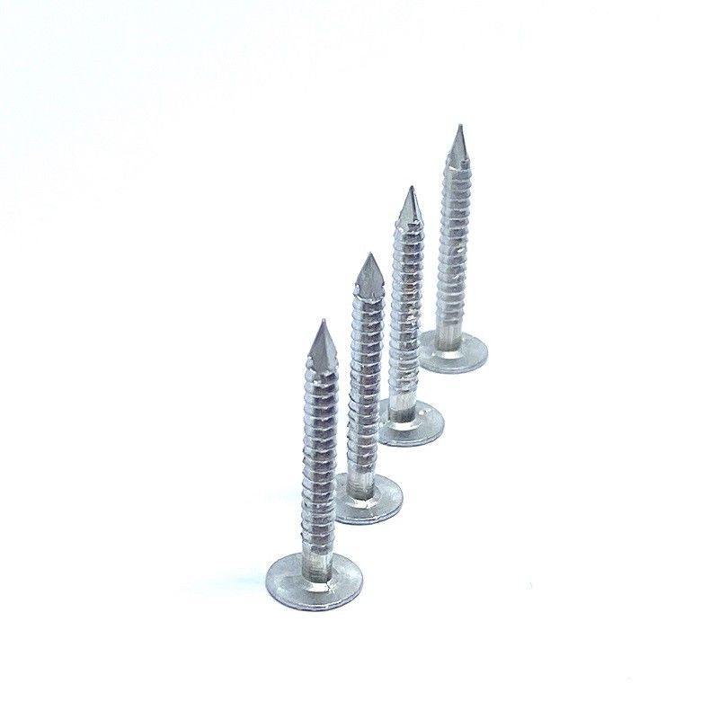 2" Smooth / Plain Shank Roofing Nails , Aluminum Roofing Nails Fixing Soft Material