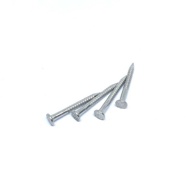 SUS304 Ring Shank Stainless Steel Flat Head Nails For Wood 3.5 X 45MM