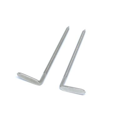 Kuku Shank Cincin Stainless Steel 304 yang Dipoles Dengan Kepala Sudut Kanan
