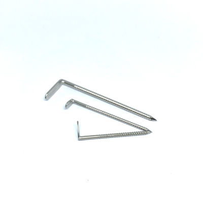 Kuku Stainless Steel Kepala Sudut Kanan Dengan Cincin Annular Shank