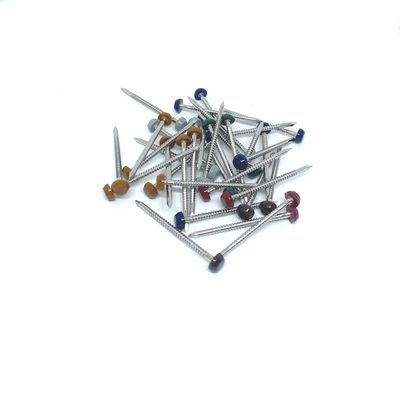 2.0X40mm Di Luar Kuku Kepala Plastik Anti UV Dengan Ring Shank